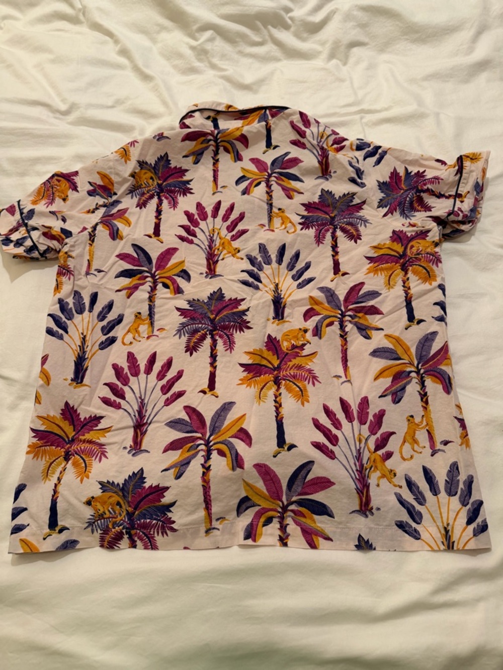 Printfresh Short Pajama Set in Tropical Print - Picture 5 of 8